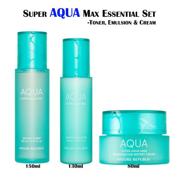 SUPER AQUA MAX WATERY ESSENTIAL (TONER, EMULSION & CREAM) SET