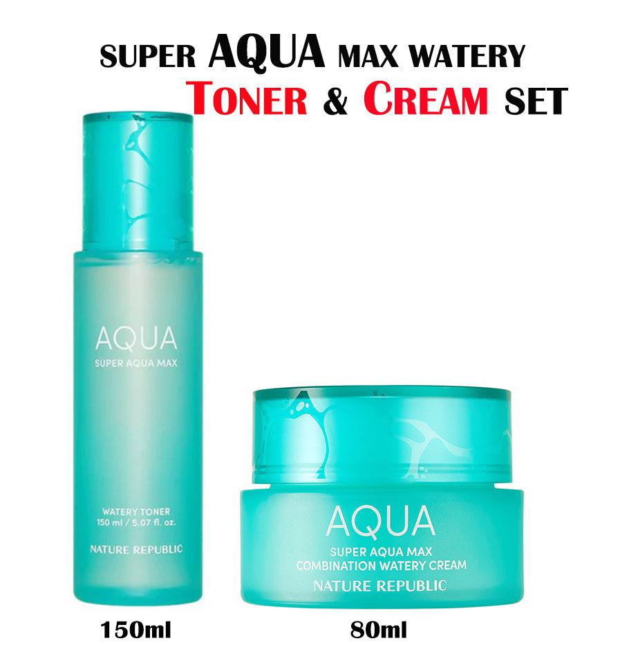 SUPER AQUA MAX WATERY TONER &amp; CREAM SET