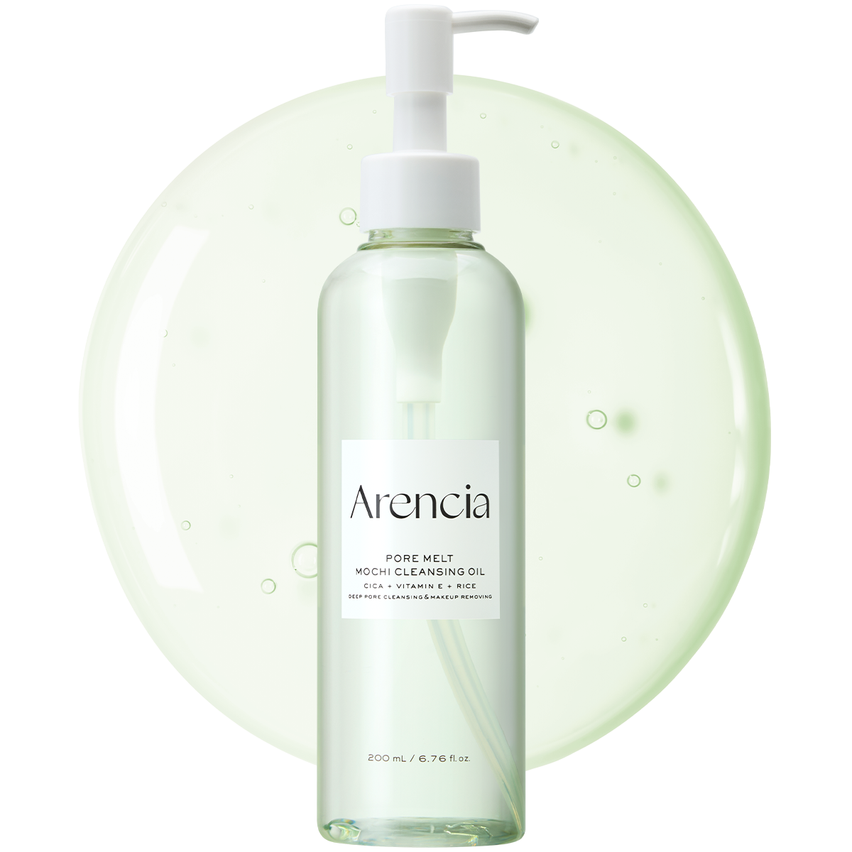 Pore Melt Mochi Makeup-Removing Cleansing Oil, Non-Comedogenic, Rice Amino Acids HD, Vitamin E, Cica, &amp; Ceramide, 6.76 fl oz
