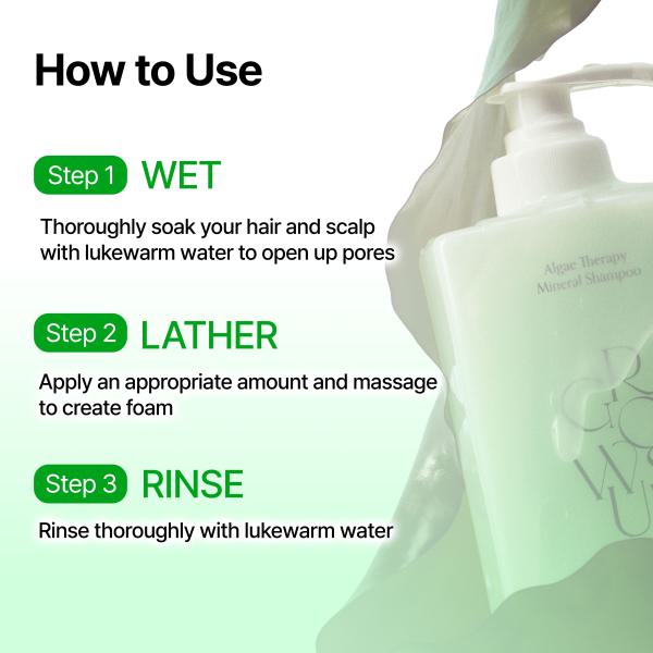 Algae Therapy Mineral Shampoo (500ml / 16.91 fl.oz.)