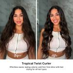 Tropical Twist 1.25" Long Barrel Curling Wand
