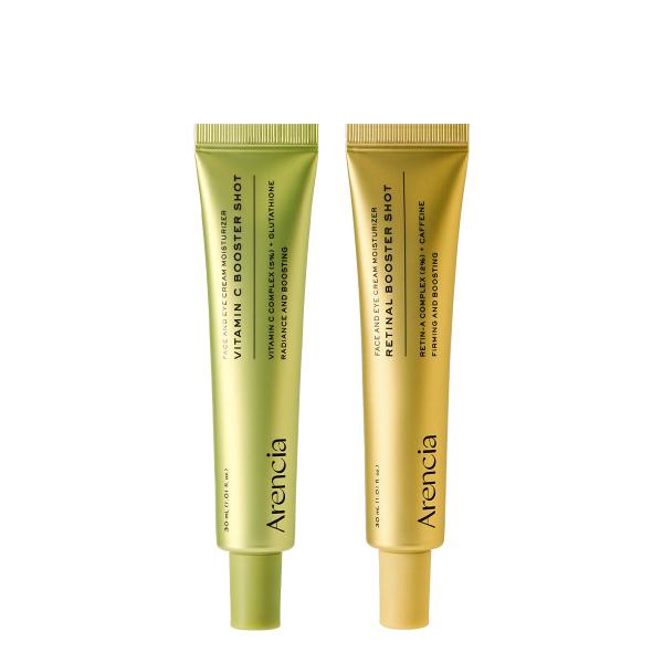Reverse Aging Boosting Trio, Anti-Aging, Fine Lines Eraser, Vitamin C + Glutathione + Retinal + Caffeine + Peptides for Youthful Skin