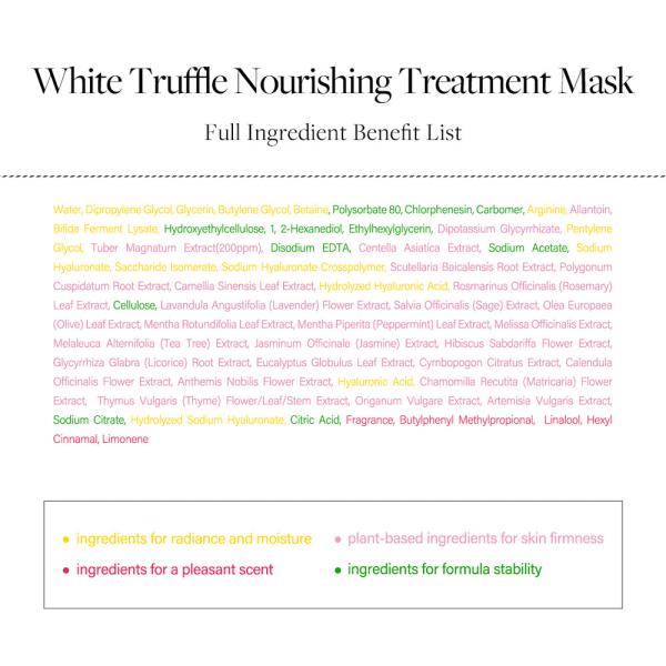 d'Alba White Truffle Nourishing Treatment Mask 25ml*5packs