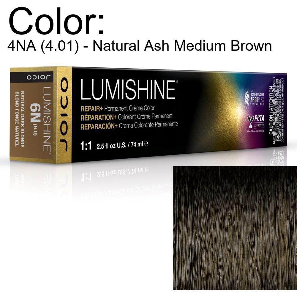 LumiShine Permanent Creme Color - 4NA (4.01) - Natural Ash Medium Brown / 2.5 oz. by Joico
