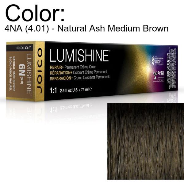 LumiShine Permanent Creme Color - 4NA (4.01) - Natural Ash Medium Brown / 2.5 oz. by Joico