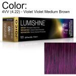 LumiShine Permanent Creme Color - 4VV (4.22) - Violet Violet Medium Brown / 2.5 oz. by Joico