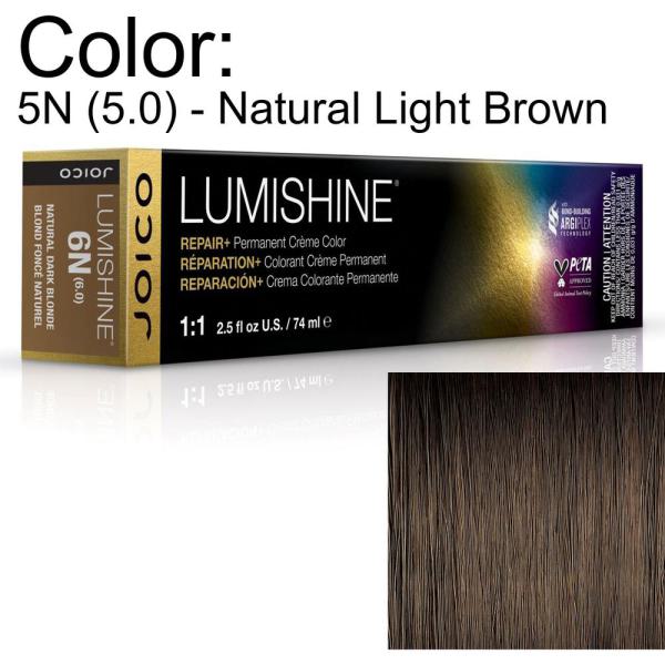 LumiShine Permanent Creme Color - 5N (5.0) - Natural Light Brown / 2.5 oz. by Joico