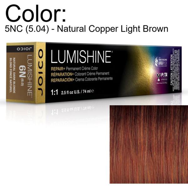 LumiShine Permanent Creme Color - 5NC (5.04) - Natural Copper Light Brown / 2.5 oz. by Joico
