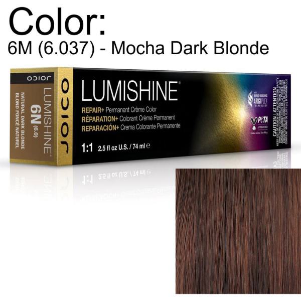 LumiShine Permanent Creme Color - 6M (6.037) - Mocha Dark Blonde / 2.5 oz. by Joico
