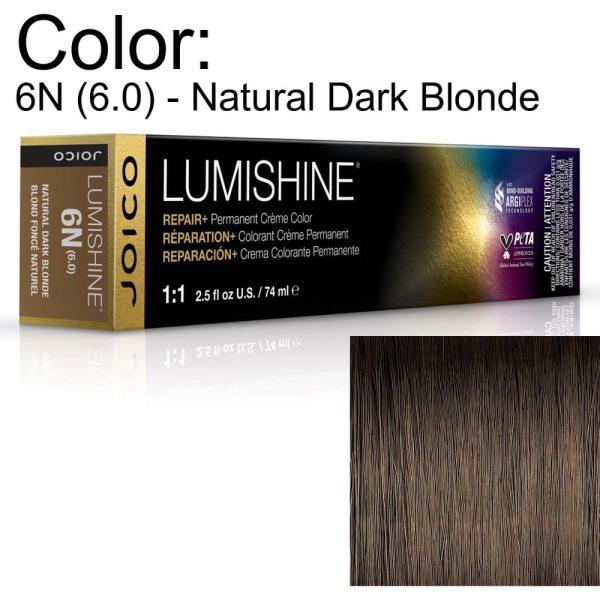 LumiShine Permanent Creme Color - 6N (6.0) - Natural Dark Blonde / 2.5 oz. by Joico
