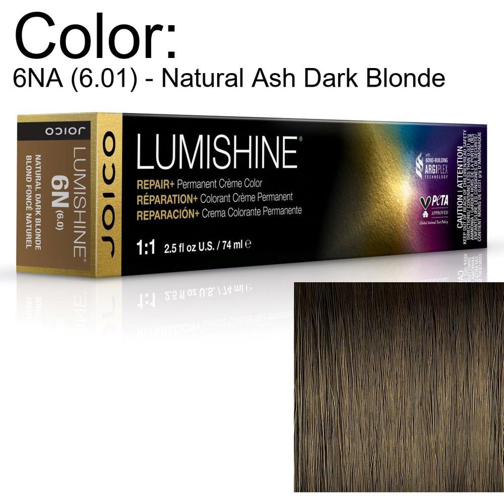LumiShine Permanent Creme Color - 6NA (6.01) - Natural Ash Dark Blonde / 2.5 oz. by Joico