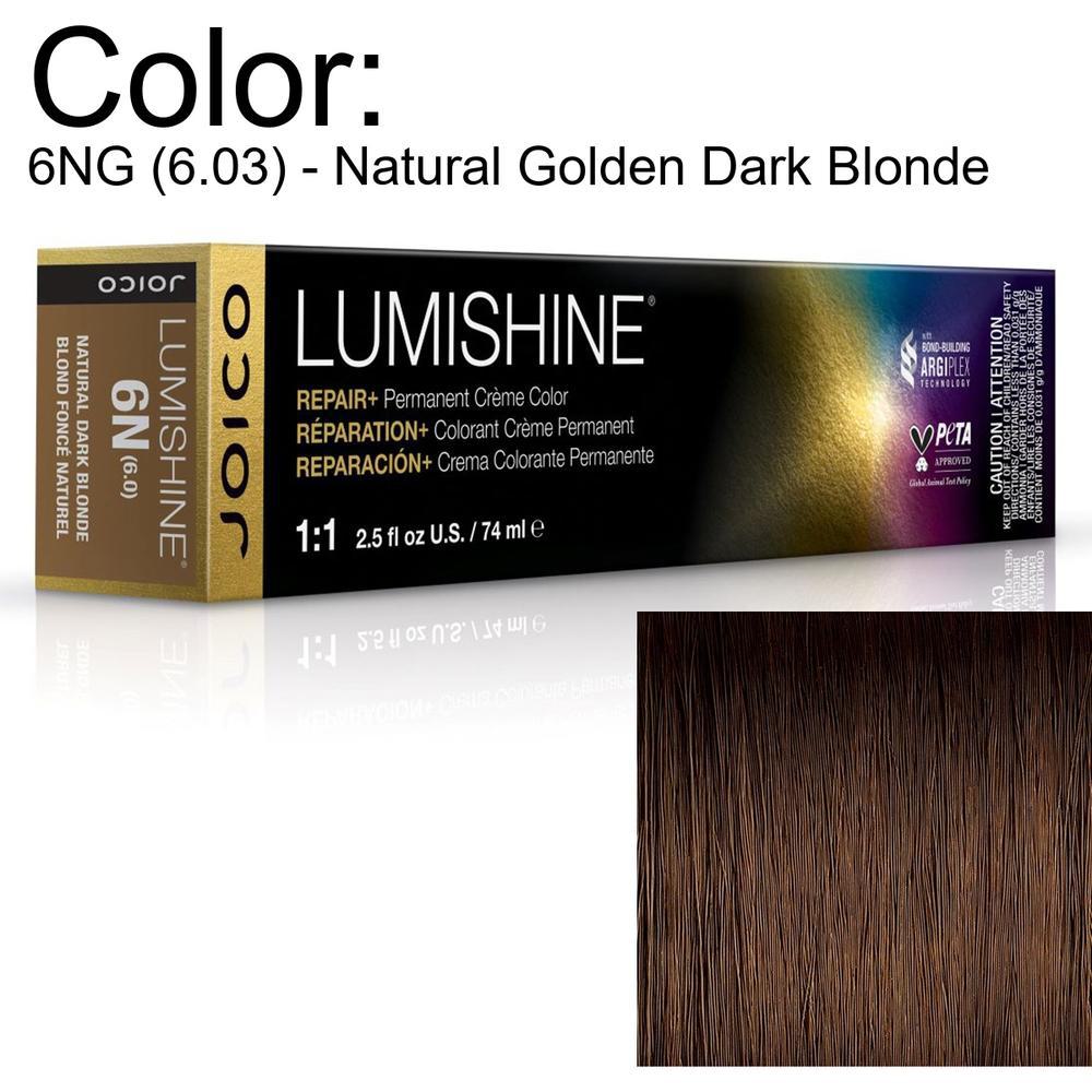 LumiShine Permanent Creme Color - 6NG (6.03) - Natural Golden Dark Blonde / 2.5 oz. by Joico