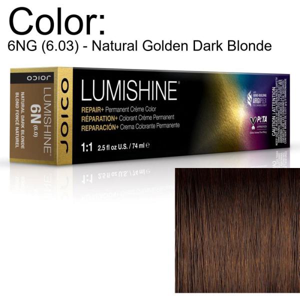 LumiShine Permanent Creme Color - 6NG (6.03) - Natural Golden Dark Blonde / 2.5 oz. by Joico