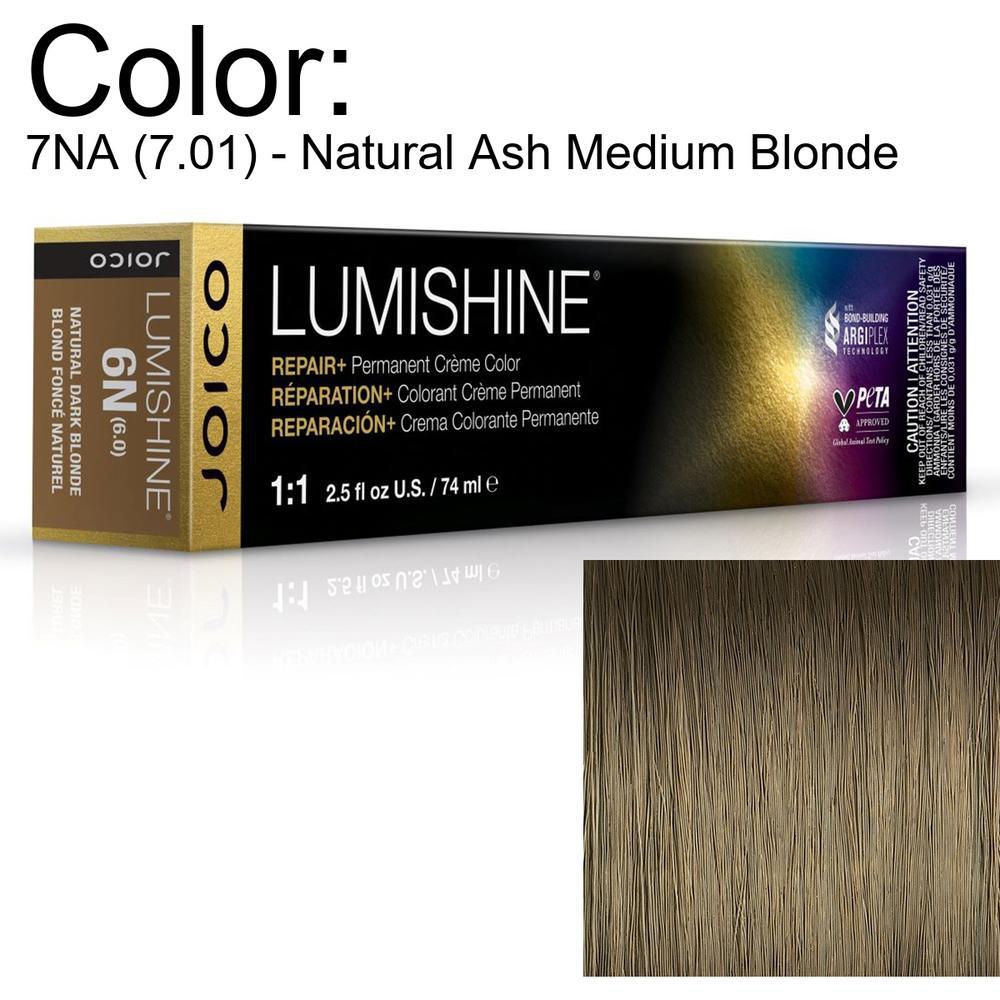 LumiShine Permanent Creme Color - 7NA (7.01) - Natural Ash Medium Blonde / 2.5 oz. by Joico