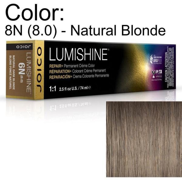 LumiShine Permanent Creme Color - 8N (8.0) - Natural Blonde / 2.5 oz. by Joico