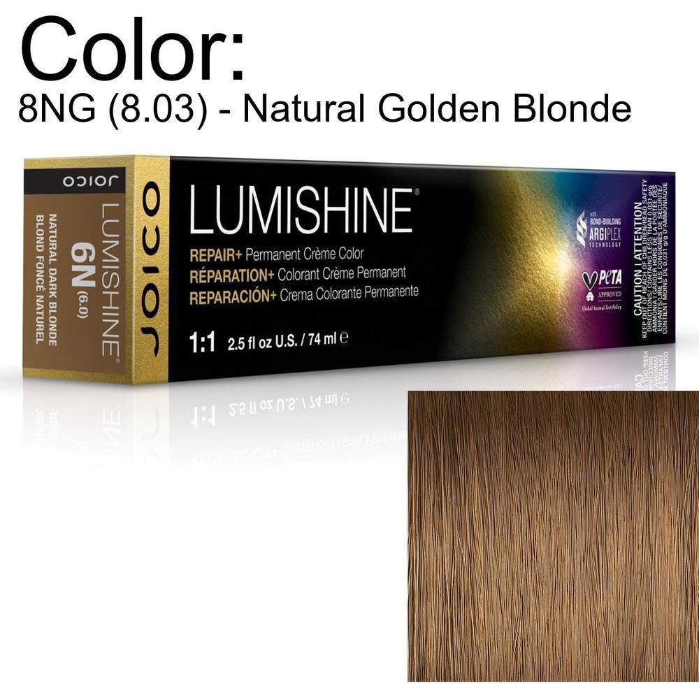 LumiShine Permanent Creme Color - 8NG (8.03) - Natural Golden Blonde / 2.5 oz. by Joico