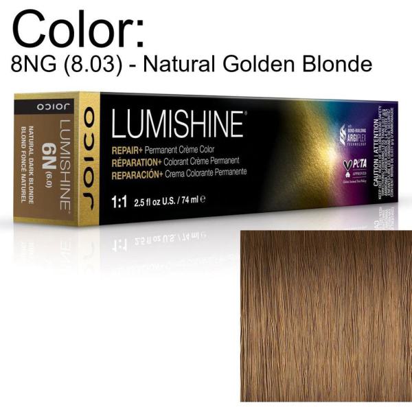 LumiShine Permanent Creme Color - 8NG (8.03) - Natural Golden Blonde / 2.5 oz. by Joico