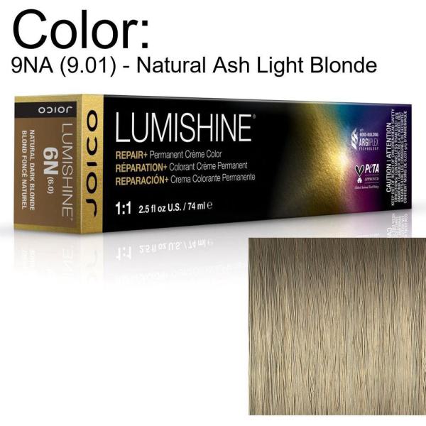 LumiShine Permanent Creme Color - 9NA (9.01) - Natural Ash Light Blonde / 2.5 oz. by Joico