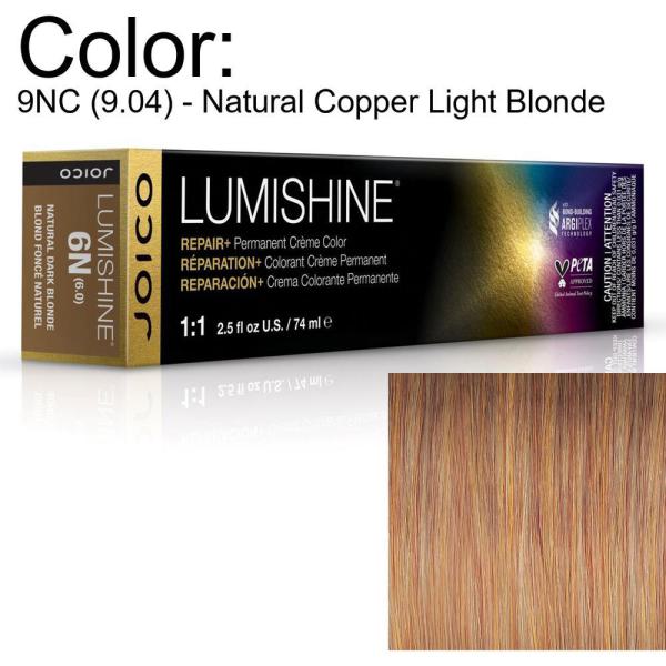 LumiShine Permanent Creme Color - 9NC (9.04) - Natural Copper Light Blonde / 2.5 oz. by Joico