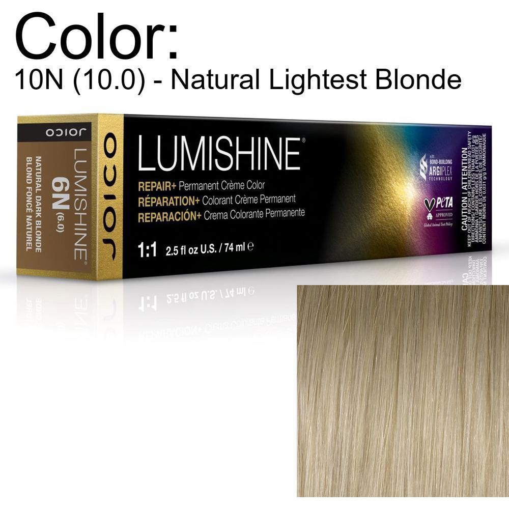 LumiShine Permanent Creme Color - 10N (10.0) - Natural Lightest Blonde / 2.5 oz. by Joico