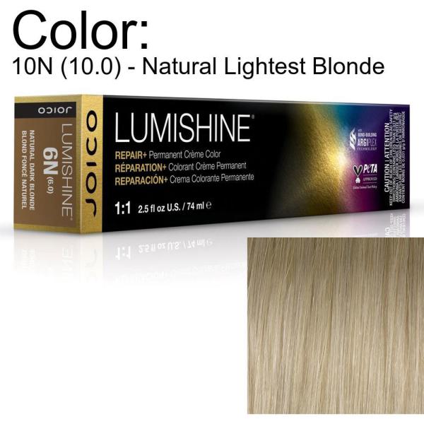 LumiShine Permanent Creme Color - 10N (10.0) - Natural Lightest Blonde / 2.5 oz. by Joico