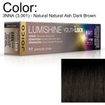 LumiShine YouthLock Permanent Creme Color - 3NNA (3.001) - Natural Natural Ash Dark Brown / 2.5 oz. by Joico