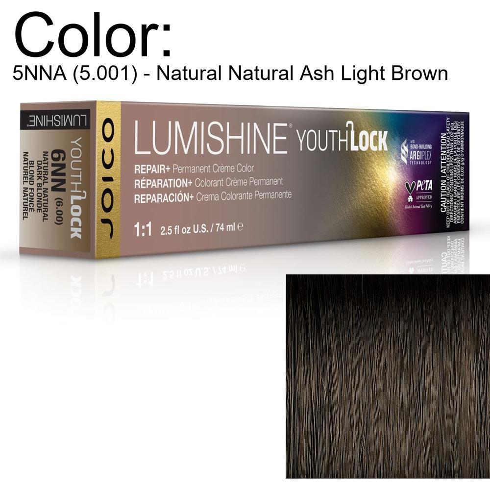 LumiShine YouthLock Permanent Creme Color - 5NNA (5.001) - Natural Natural Ash Light Brown / 2.5 oz. by Joico