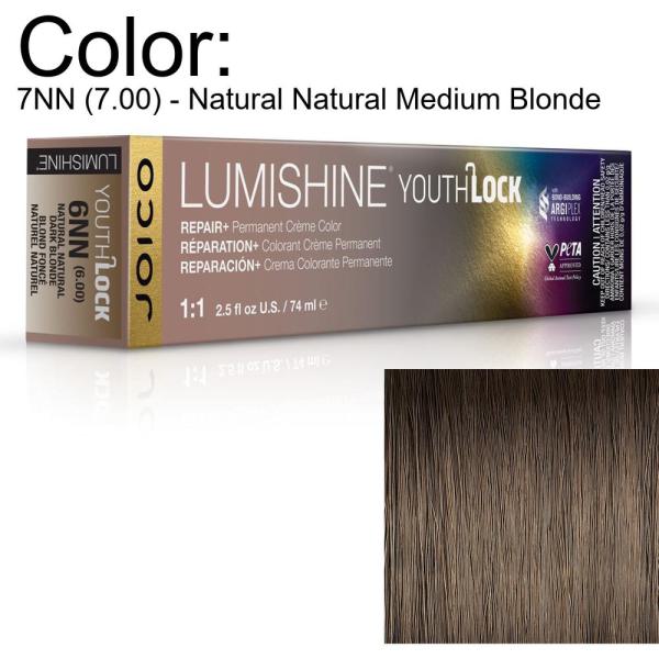 LumiShine YouthLock Permanent Creme Color - 7NN (7.00) - Natural Natural Medium Blonde / 2.5 oz. by Joico
