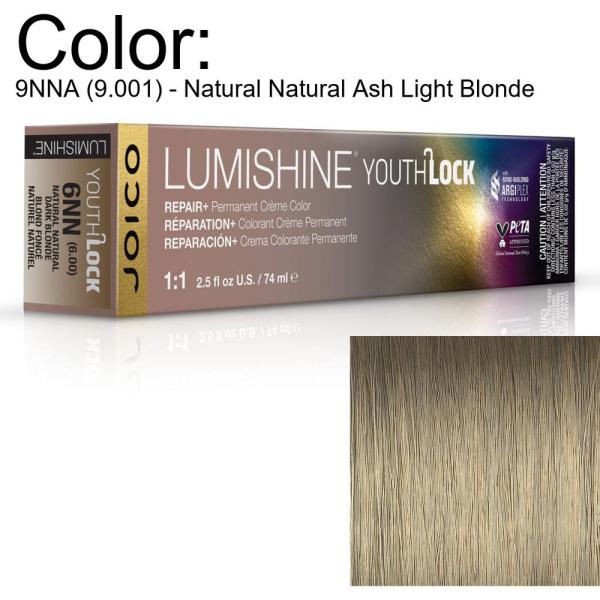 LumiShine YouthLock Permanent Creme Color - 9NNA (9.001) - Natural Natural Ash Light Blonde / 2.5 oz. by Joico