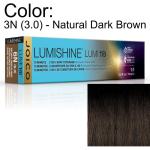 LumiShine Lumi10 Permanent Creme Color - 3N (3.0) - Natural Dark Brown / 2.5 oz. by Joico
