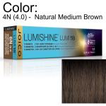 LumiShine Lumi10 Permanent Creme Color - 4N (4.0) -  Natural Medium Brown / 2.5 oz. by Joico