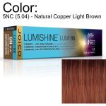 LumiShine Lumi10 Permanent Creme Color - 5NC (5.04) - Natural Copper Light Brown / 2.5 oz. by Joico