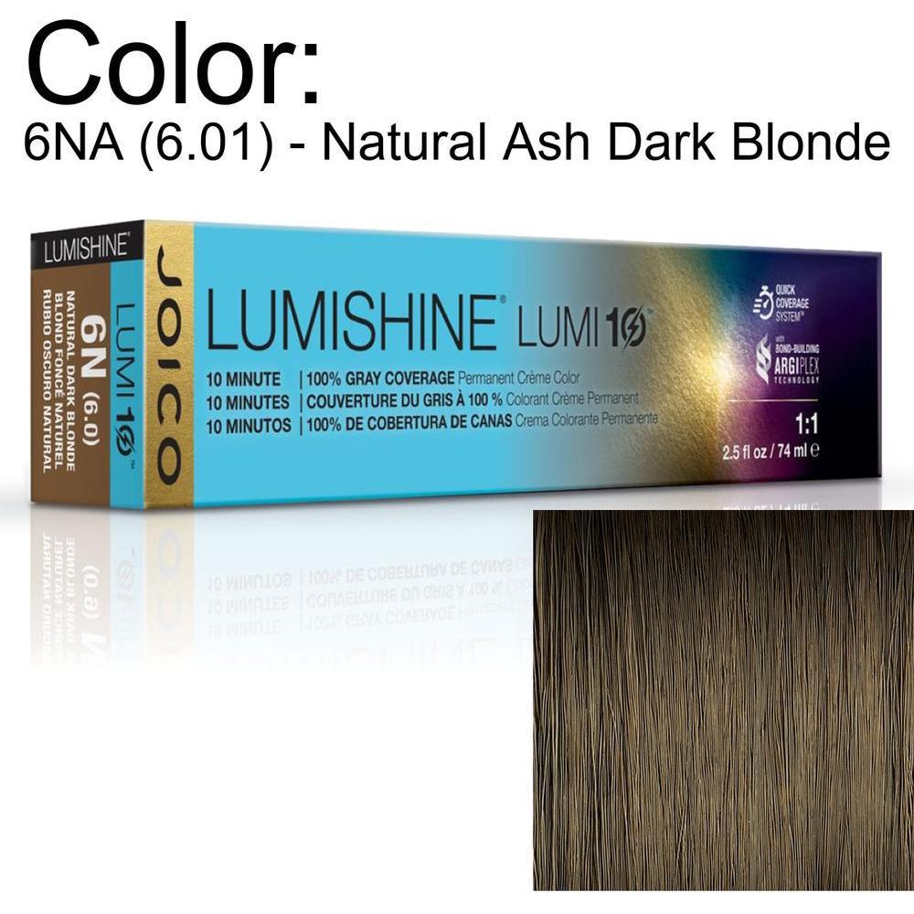 LumiShine Lumi10 Permanent Creme Color - 6NA (6.01) - Natural Ash Dark Blonde / 2.5 oz. by Joico