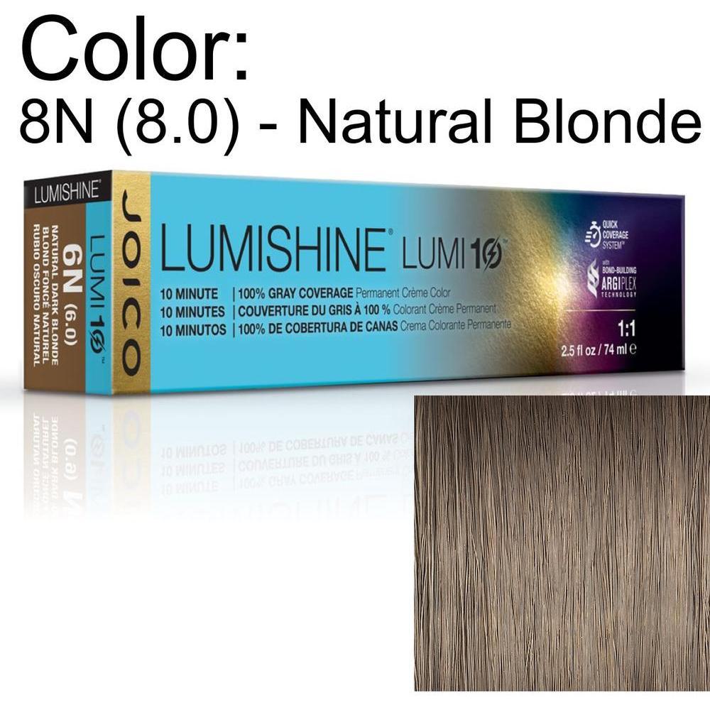 LumiShine Lumi10 Permanent Creme Color - 8N (8.0) - Natural Blonde / 2.5 oz. by Joico