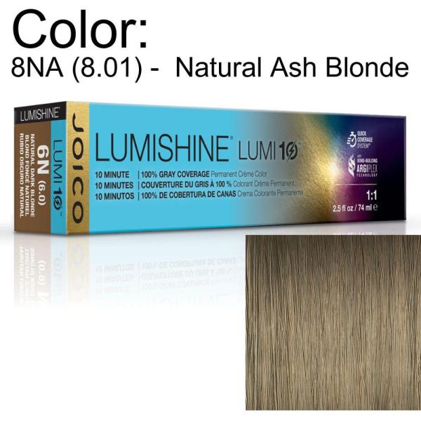 LumiShine Lumi10 Permanent Creme Color - 8NA (8.01) -  Natural Ash Blonde / 2.5 oz. by Joico