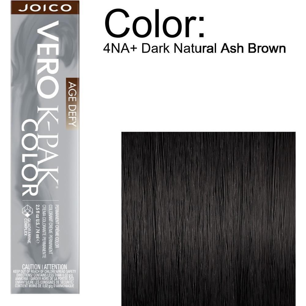 Joico Vero K-PAK Age Defy Permanent Creme Color - 4NA+ Dark Natural Ash Brown / 2.5 oz.