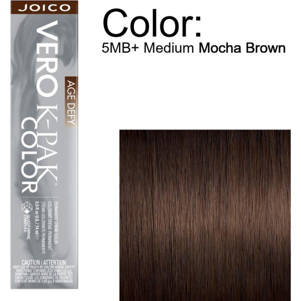 Joico Vero K-PAK Age Defy Permanent Creme Color - 5MB+ Medium Mocha Brown / 2.5 oz.