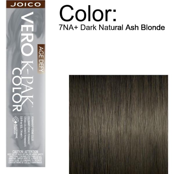 Joico Vero K-PAK Age Defy Permanent Creme Color - 7NA+ Dark Natural Ash Blonde / 2.5 oz.