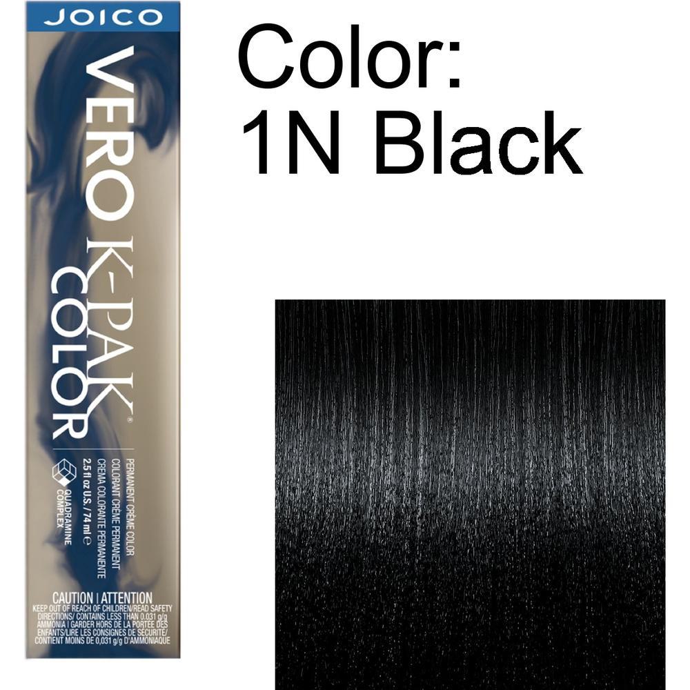 Joico Vero K-PAK Permanent Creme Color - 1N Black / 2.5 oz.