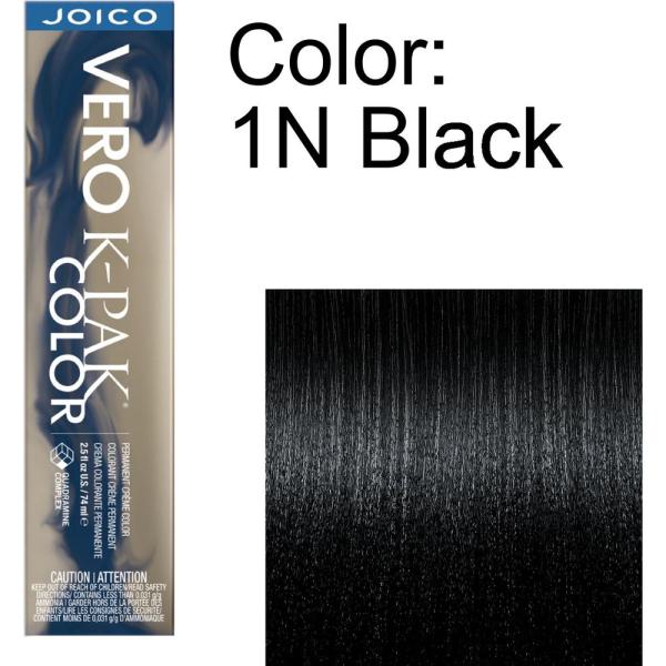Joico Vero K-PAK Permanent Creme Color - 1N Black / 2.5 oz.
