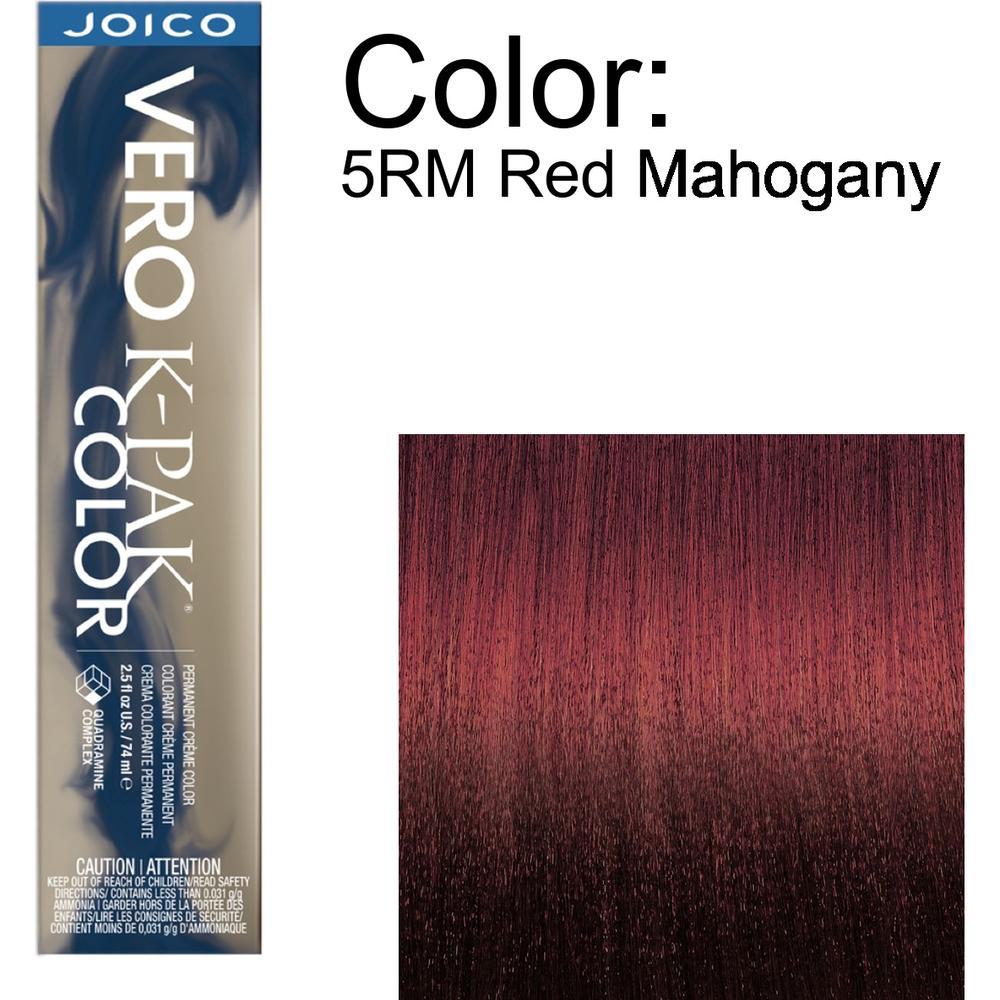 Joico Vero K-PAK Permanent Creme Color - 5RM Red Mahogany / 2.5 oz.