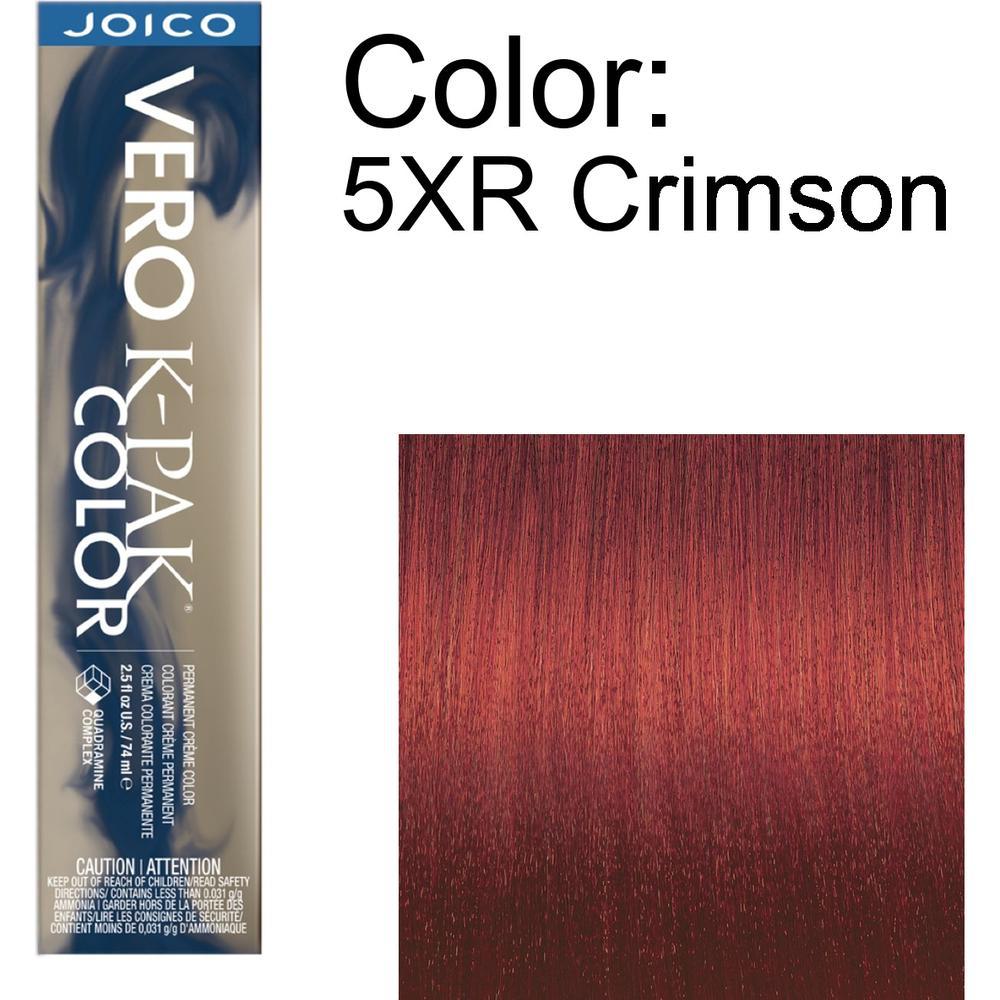 Joico Vero K-PAK Permanent Creme Color - 5XR Crimson / 2.5 oz.