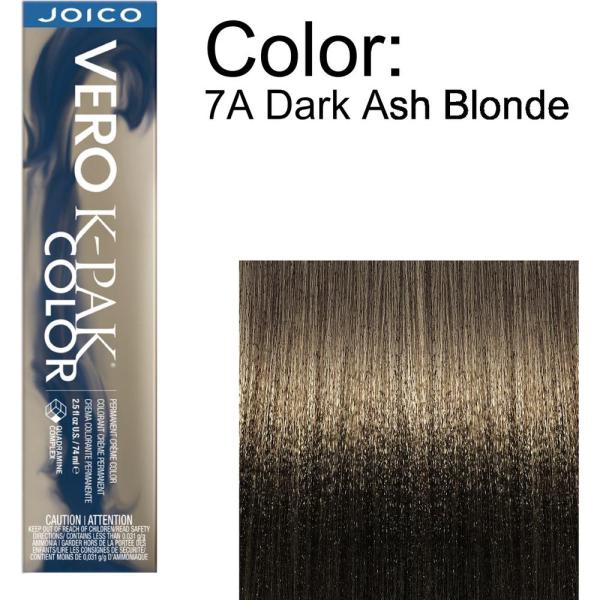 Joico Vero K-PAK Permanent Creme Color - 7A Dark Ash Blonde / 2.5 oz.