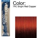 Joico Vero K-PAK Permanent Creme Color - 7RC Bright Red Copper / 2.5 oz.