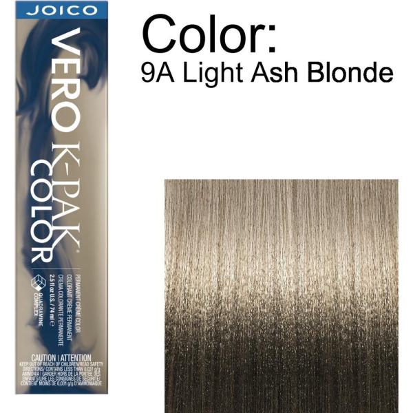 Joico Vero K-PAK Permanent Creme Color - 9A Light Ash Blonde / 2.5 oz.