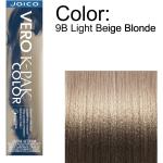 Joico Vero K-PAK Permanent Creme Color - 9B Light Beige Blonde / 2.5 oz.