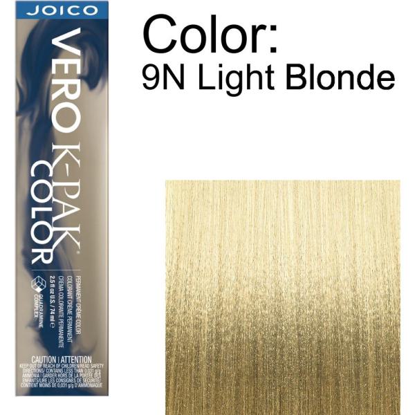 Joico Vero K-PAK Permanent Creme Color - 9N Light Blonde / 2.5 oz.