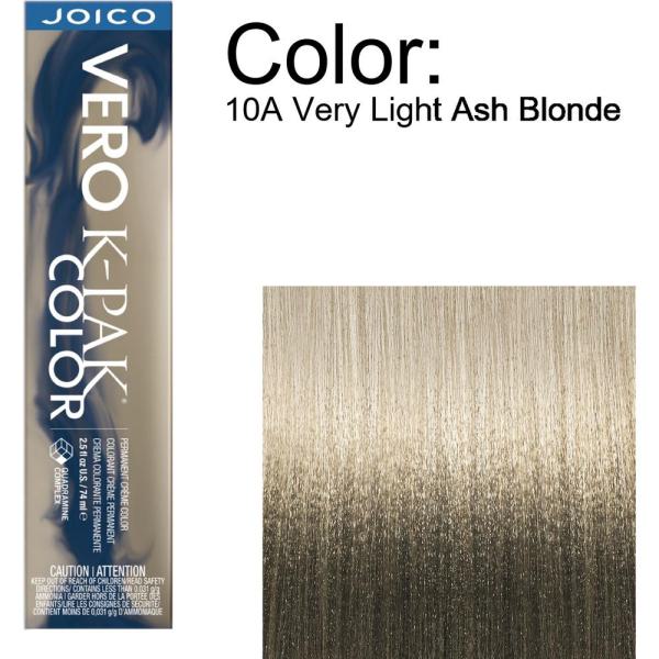 Joico Vero K-PAK Permanent Creme Color - 10A Very Light Ash Blonde / 2.5 oz.