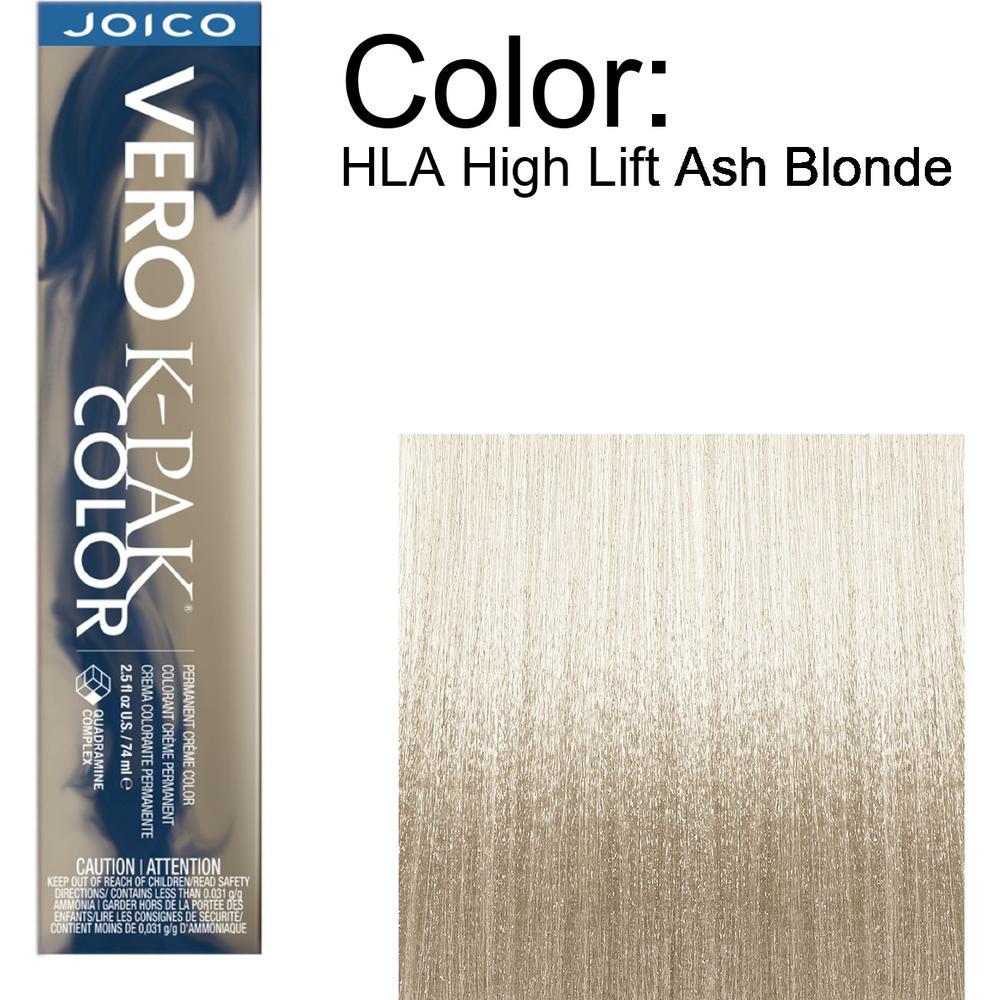 Joico Vero K-PAK Permanent Creme Color - HLA High Lift Ash Blonde / 2.5 oz.