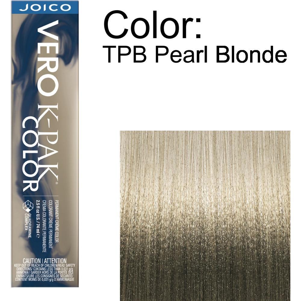 Joico Vero K-PAK Permanent Creme Color - TPB Pearl Blonde / 2.5 oz.